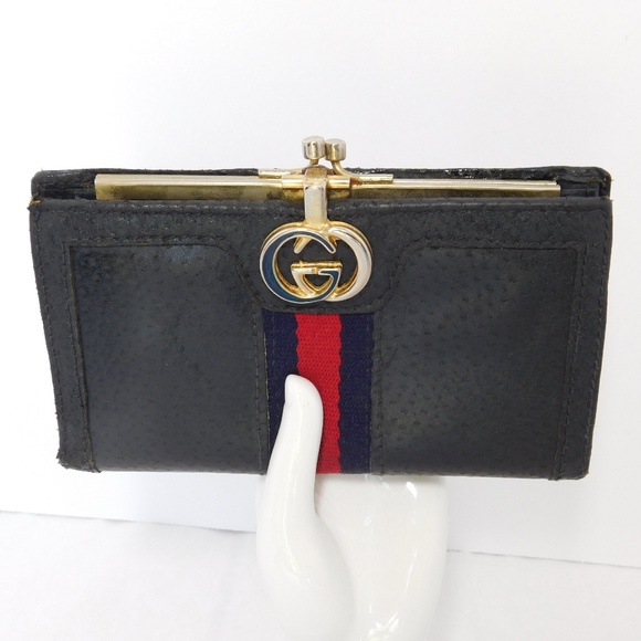 Gucci Handbags - VINTAGE Gucci Monogram Supreme Web Wallet